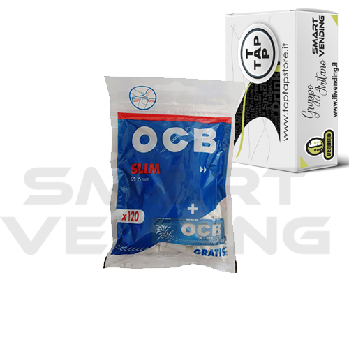 Filtri OCB 6mm Bags e Cartina Blu Corta da 170