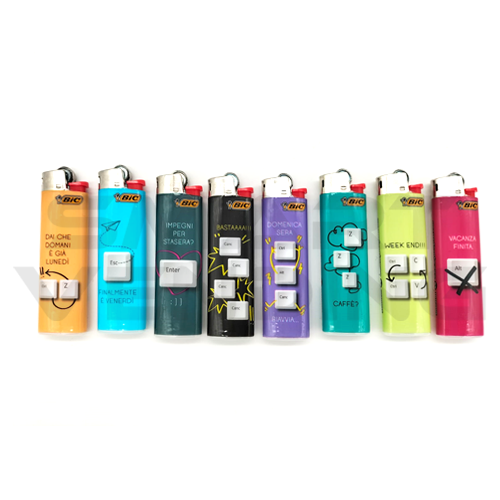 Accendino Bic J23 Medio Decorato Shortcut