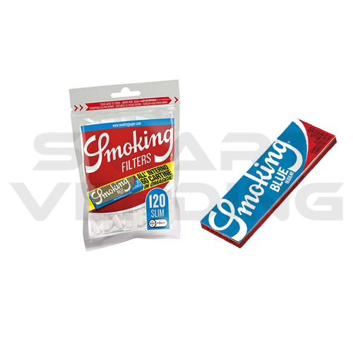 Filtri Smoking 6mm + Cartina Blu da 180