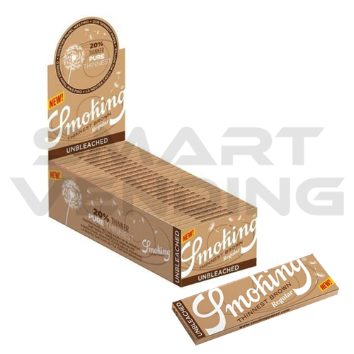 Cartine Smoking Brown Medium Ultrasottile da 50