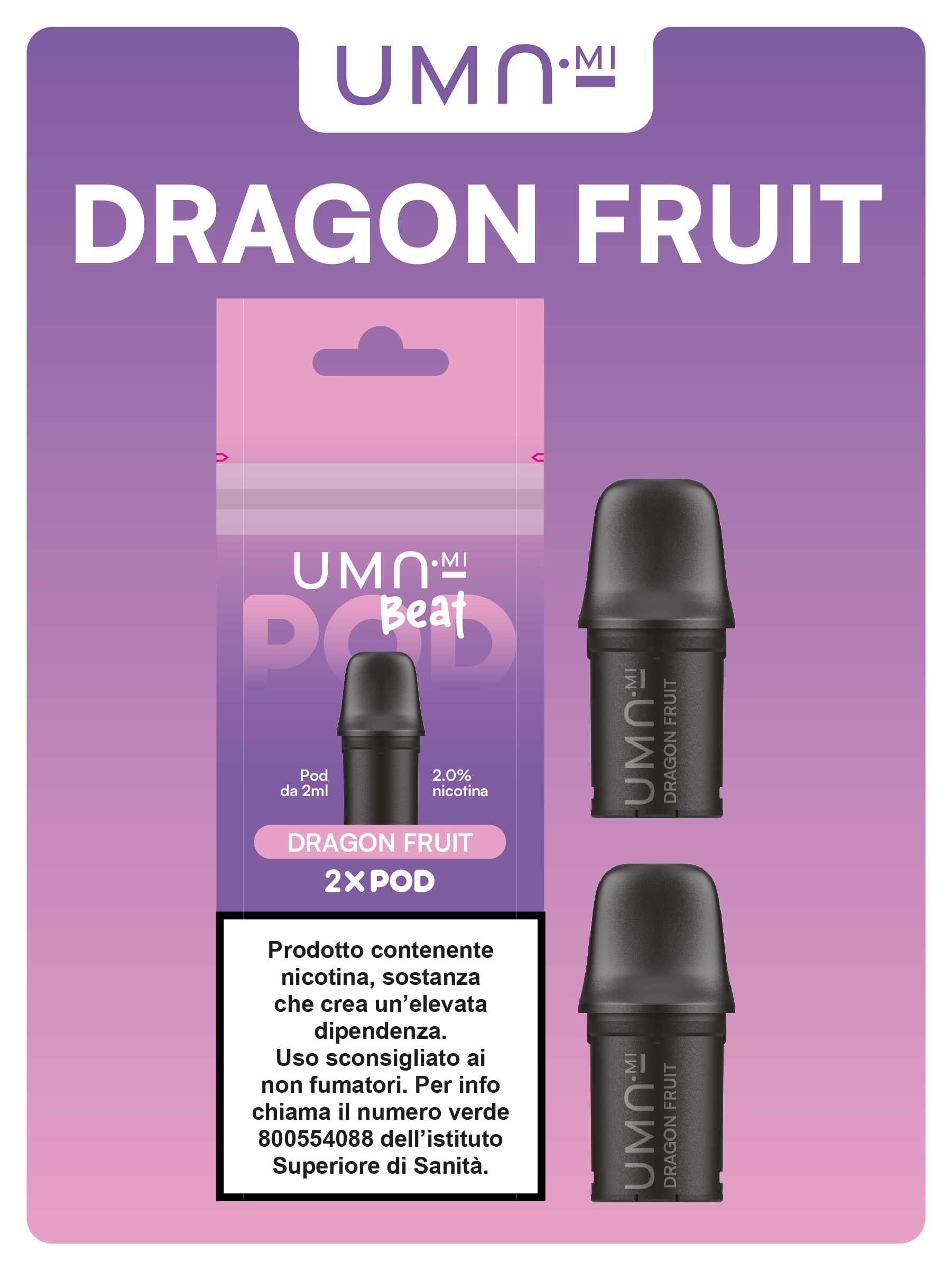 Uma.mi Beat Pod Dragon Fruit 20mg/ml