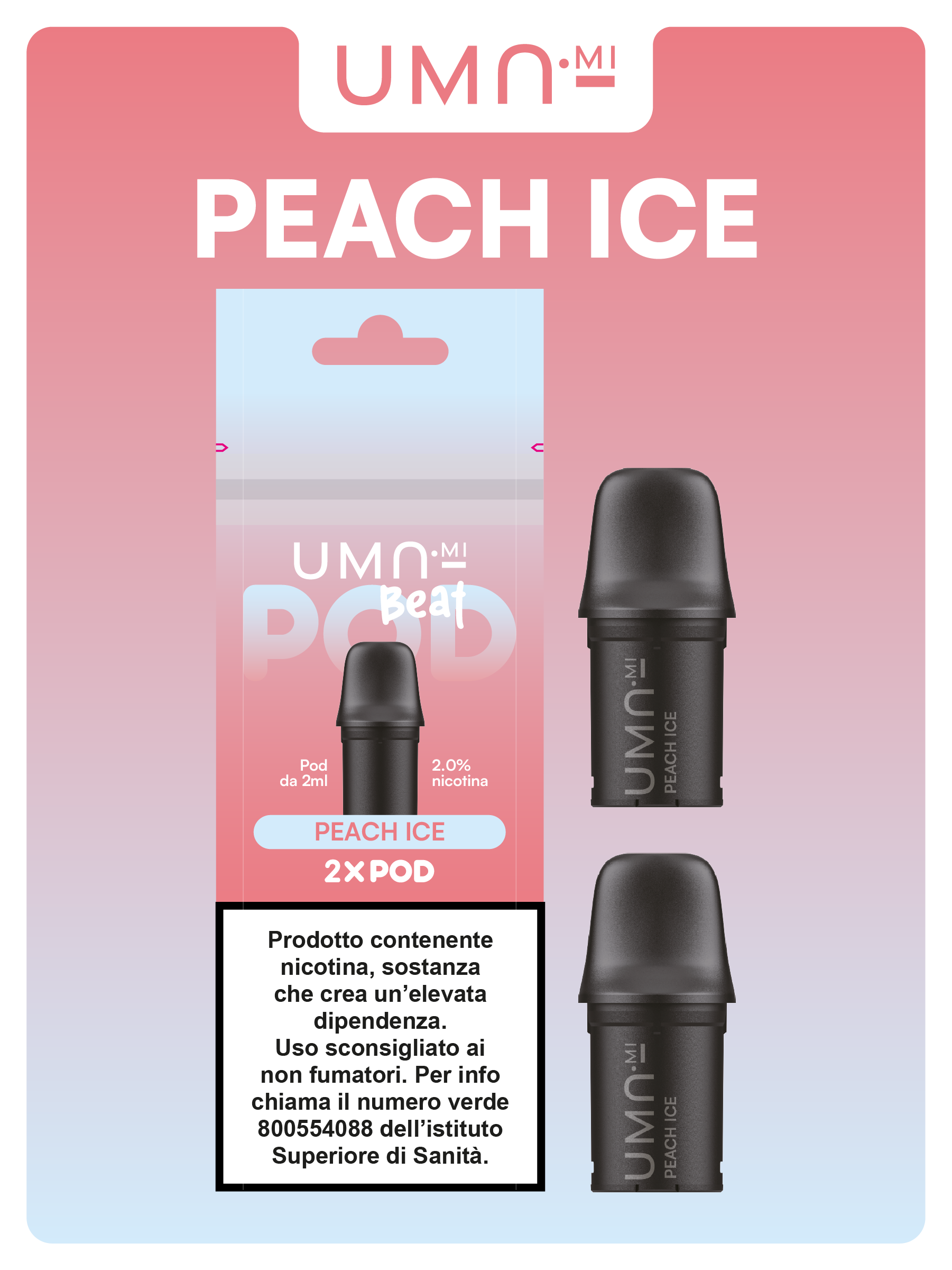 Uma.mi Beat Pod Peach Ice 20mg/ml