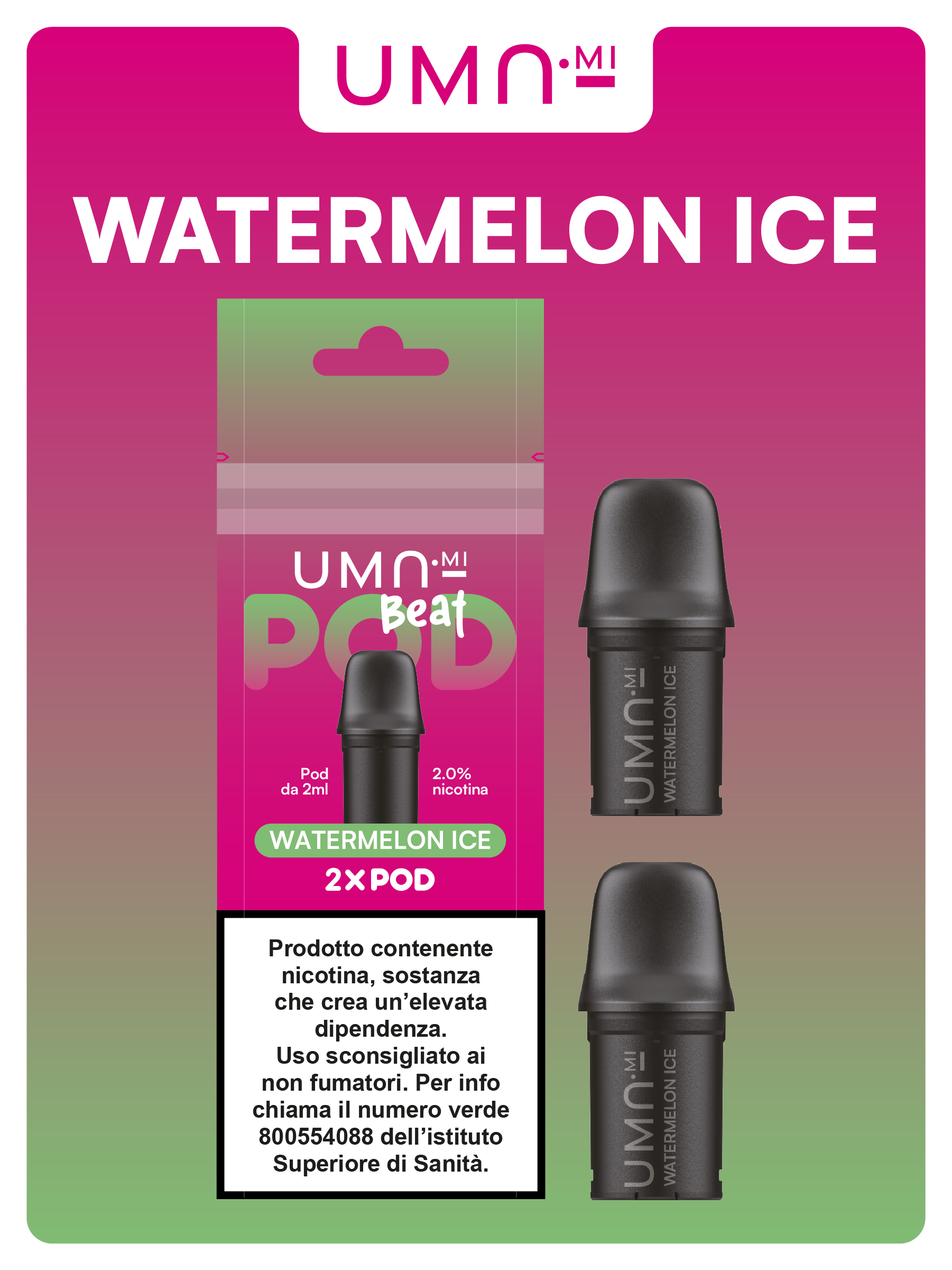 Uma.mi Beat Pod Watermelon Ice 20mg/ml