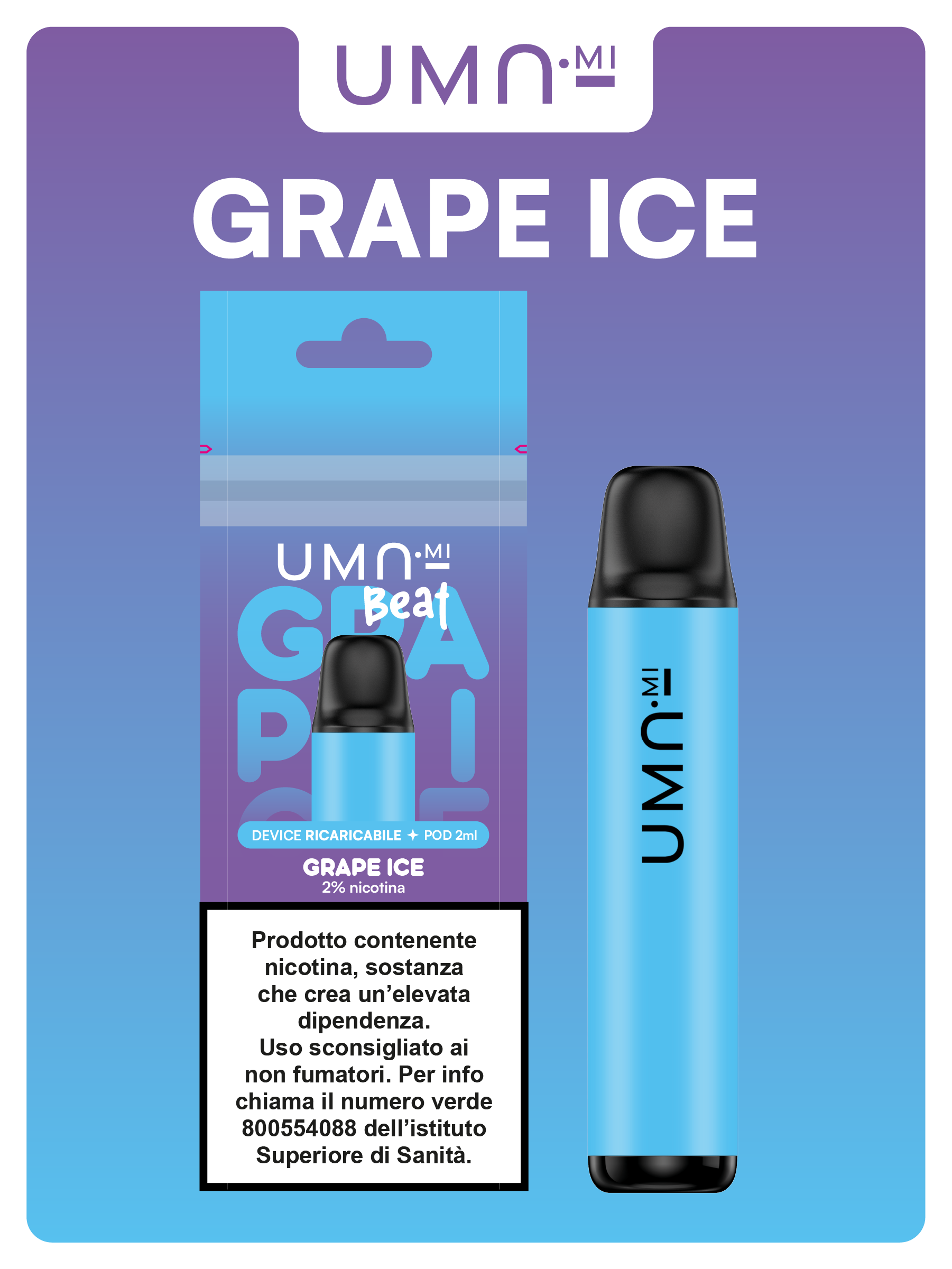 Uma.mi Beat Set Grape Ice 20mg/ml