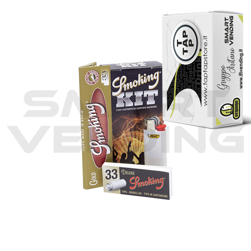 Kit Smoking Oro Cartina KS Filtri Accendino da 66
