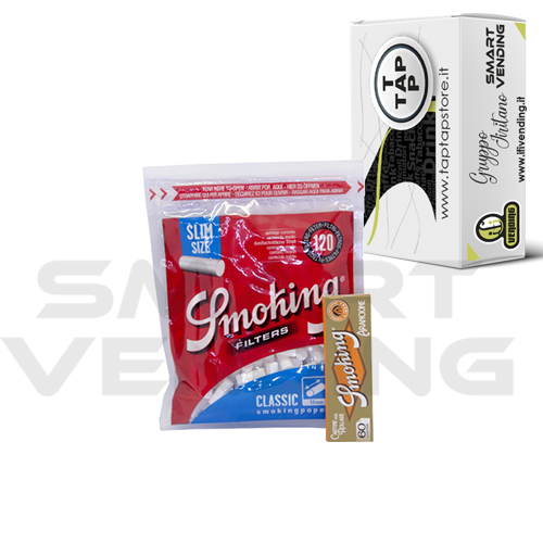 Filtri Smoking 6mm + Cartina Blu da 180