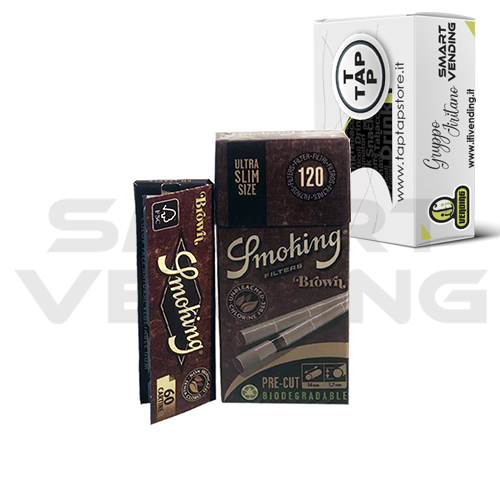 Filtri Smoking 5.7mm Brown e Cartina Brown Corta da 180