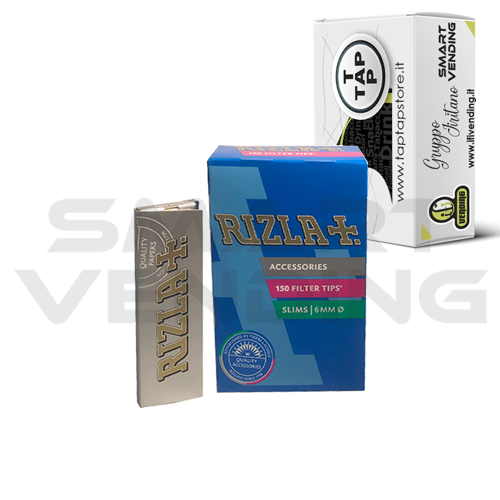 Filtri Rizla 6mm Scatolina e Cartina Silver Corta da 200