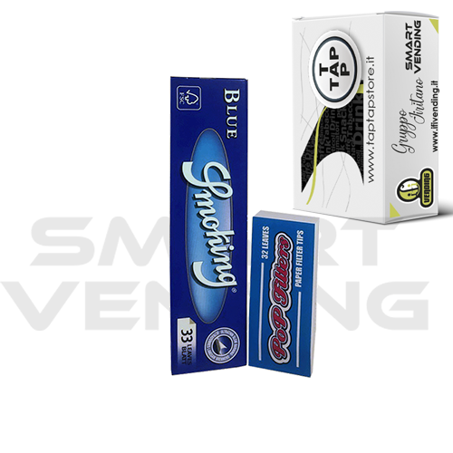 Cartina Smoking KS Blu e Filtri Pop Filters da 65