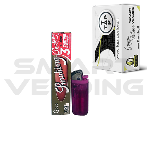 Cartina Smoking KS Gold e Accendino da 33