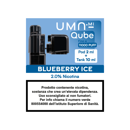 QUBE POD + TANK BLUEBERRY ICE 20
