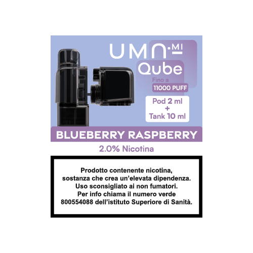 QUBE POD + TANK  BLUEBERRY RASPBERRY 20