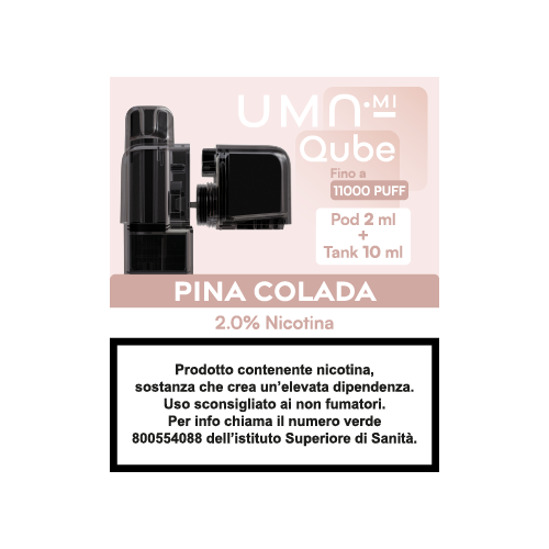 QUBE POD + TANK  PINA COLADA 20