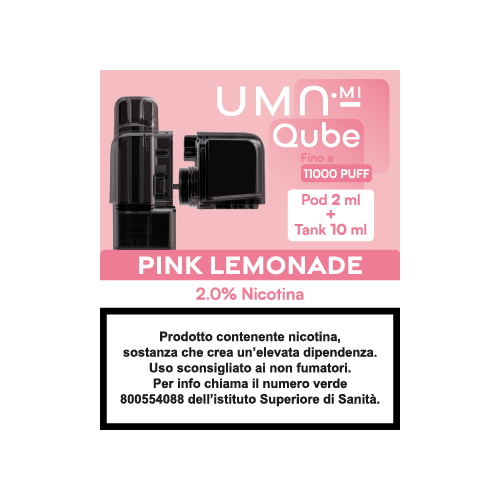 QUBE POD + TANK PINK LEMONADE 20