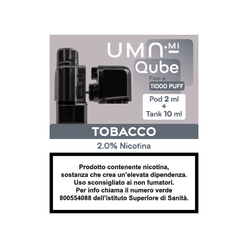 QUBE POD + TANK  TOBACCO 20
